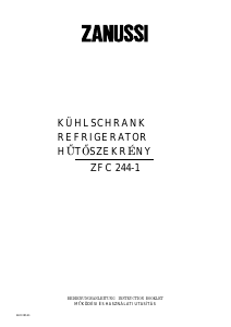 Bedienungsanleitung Zanussi ZFC244-1 Kühlschrank