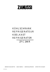 Mode d’emploi Zanussi ZFC244R Réfrigérateur