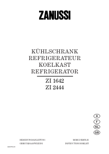 Mode d’emploi Zanussi ZI2444 Réfrigérateur