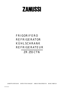 Bedienungsanleitung Zanussi ZR255CTN Kühlschrank