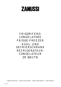 Manual Zanussi ZR304CTN Refrigerator