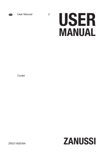 Manual Zanussi ZRG11600WA Refrigerator