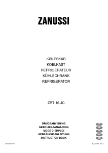 Bedienungsanleitung Zanussi ZRT16JD Kühlschrank