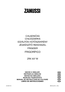 Návod Zanussi ZRX307W Chladnička