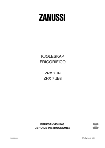 Manual de uso Zanussi ZRX7JB8 Refrigerador