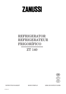 Manual de uso Zanussi ZT140 Refrigerador