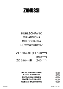 Használati útmutató Zanussi ZT1504-1R Hűtőszekrény