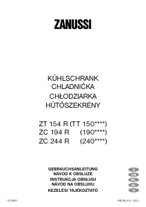 Instrukcja Zanussi ZT154R Lodówka