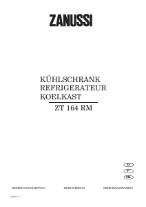 Bedienungsanleitung Zanussi ZT164RM Kühlschrank