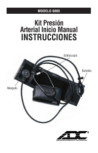 Manual de uso ADC 6005 Tensiómetro