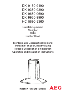 Handleiding AEG DK9160-W Afzuigkap