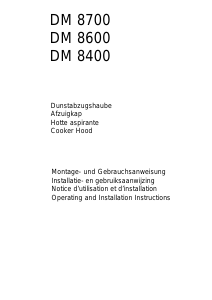 Mode d’emploi AEG DM8400-M Hotte aspirante