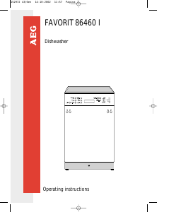 Handleiding AEG F86460IB Vaatwasser