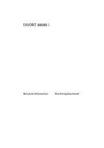 Bedienungsanleitung AEG F88080IA Geschirrspüler