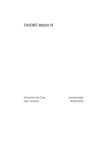 Manuale AEG F89020VI Lavastoviglie