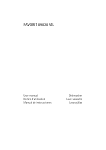 Mode d’emploi AEG F89020VIL Lave-vaisselle