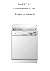 Návod AEG FAV40W Umývačka riadu