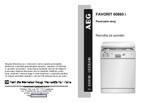 Priročnik AEG FAV60860I-W Pomivalni stroj