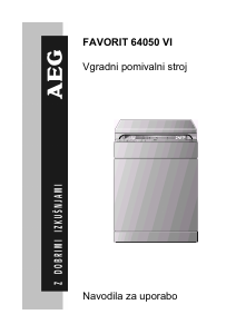 Priročnik AEG FAV64050VI Pomivalni stroj