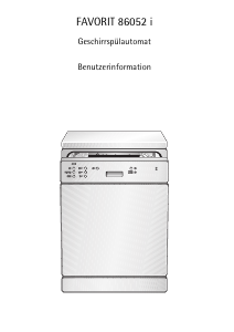 Bedienungsanleitung AEG FAV86052I-W Geschirrspüler