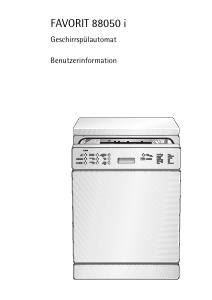 Bedienungsanleitung AEG FAV88050IA Geschirrspüler