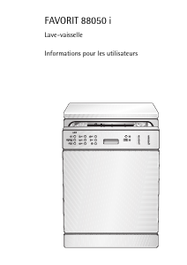 Mode d’emploi AEG FAV88050IW Lave-vaisselle