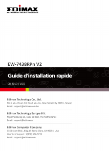 Mode d’emploi Edimax EW-7438RPn V2 Répéteur