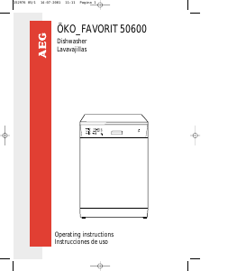 Handleiding AEG FAVORIT 50600 Vaatwasser