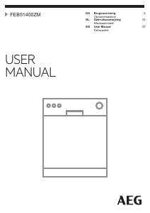 Handleiding AEG FEB51400ZM Vaatwasser