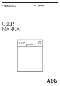 Manual AEG FFB52910ZM Dishwasher