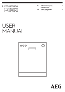 Handleiding AEG FFB63806PW Vaatwasser