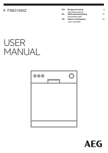 Mode d’emploi AEG FSB31400Z Lave-vaisselle