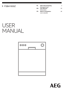 Manual AEG FSB41600Z Dishwasher