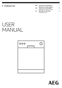 Прирачник AEG FSB52610Z Машина за миење садови