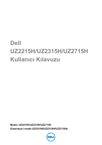 Kullanım kılavuzu Dell UZ2715H LCD ekran