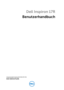 Bedienungsanleitung Dell P15E Inspiron 17R Notebook