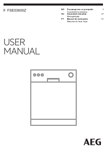 Manual AEG FSE53600Z Máquina de lavar louça