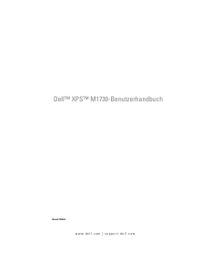 Bedienungsanleitung Dell PP06XA XPS M1730 Notebook