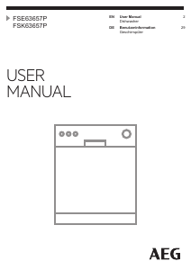 Manual AEG FSE63657P Dishwasher