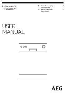 Handleiding AEG FSK63657P Vaatwasser