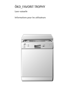 Mode d’emploi AEG TROPHY Lave-vaisselle