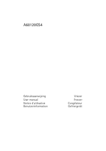 Manual AEG A60120GS4 Freezer