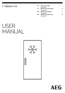 Manual AEG ABB68211AF Congelador