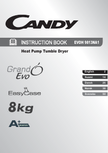 Brugsanvisning Candy EVOH 9813 NA1 Tørretumbler