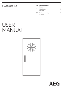 Bruksanvisning AEG ABB688E1LS Frys