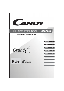 Brugsanvisning Candy GOC 560 B Tørretumbler