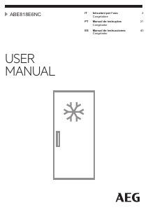 Manual AEG ABE818E6NC Congelador