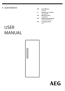Manuale AEG AGB728E5NX Congelatore