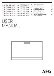 Manual de uso AEG AHB520E1LW Congelador