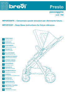 Bruksanvisning Brevi Presto Barnvagn